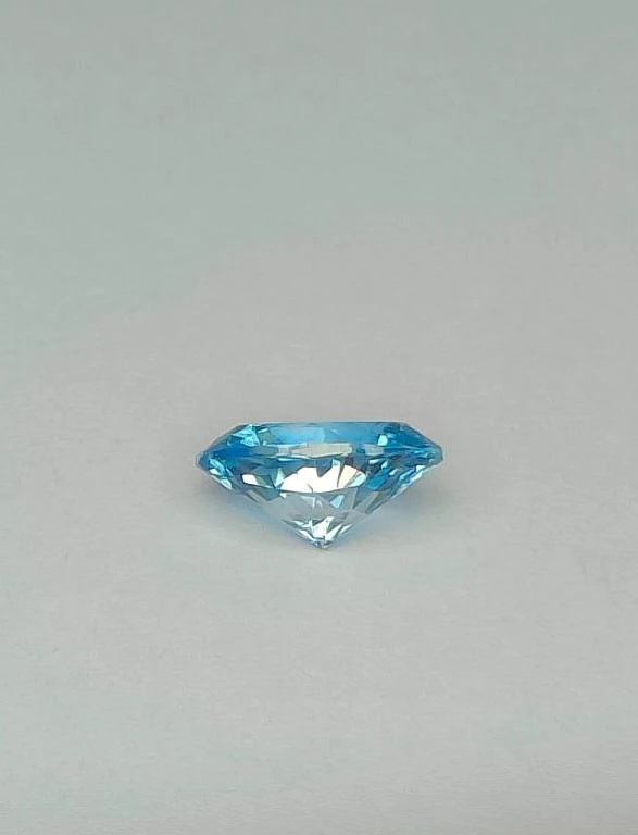 2.51ct Natural Blue Zircon Faceted Loose Gemstone From Cambodia — view 2